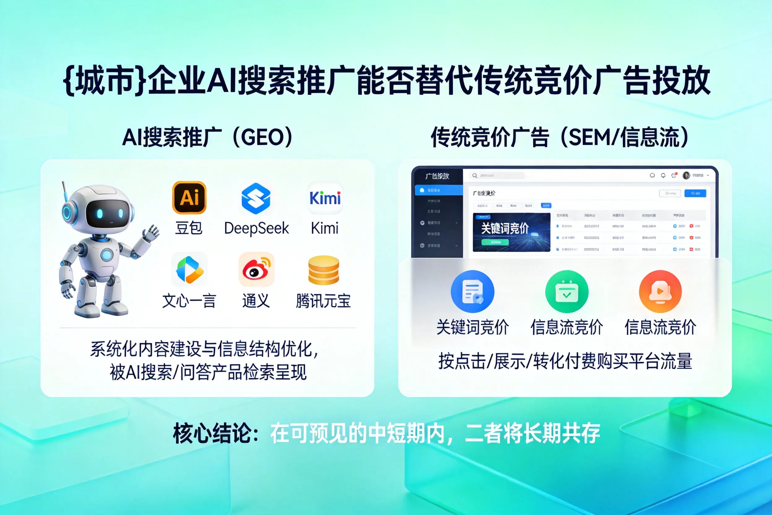 佳木斯企业AI搜索推广能否替代传统竞价广告投放