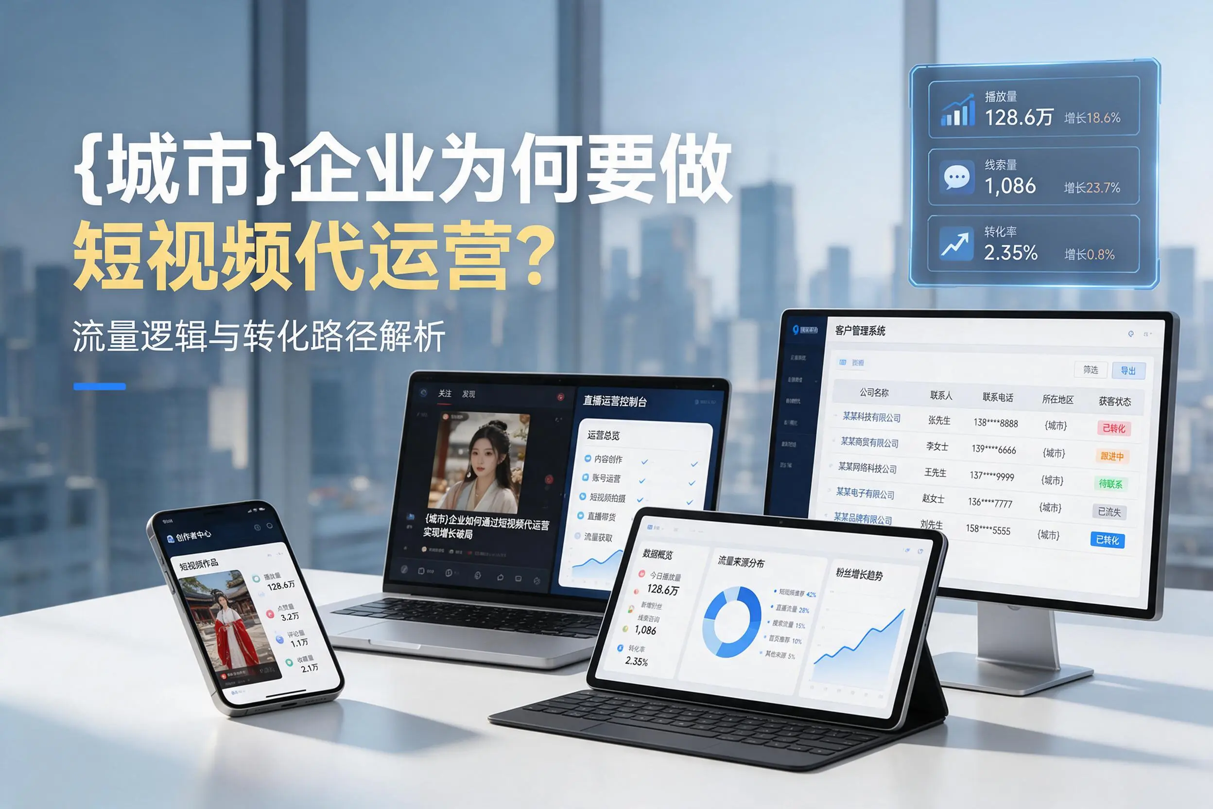 佳木斯企业为何要做短视频代运营？流量逻辑与转化路径解析