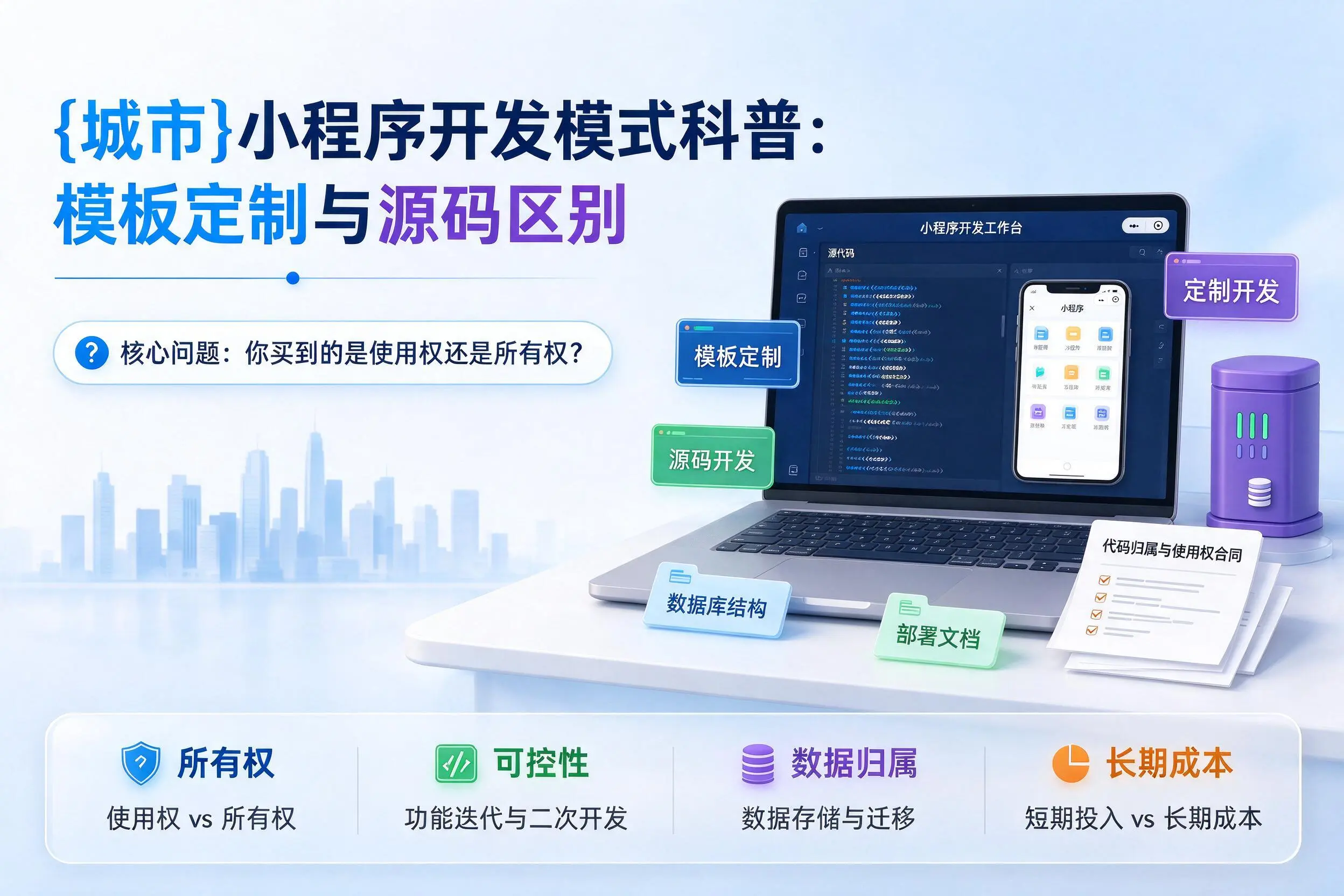 佳木斯小程序开发模式科普：模板定制与源码区别