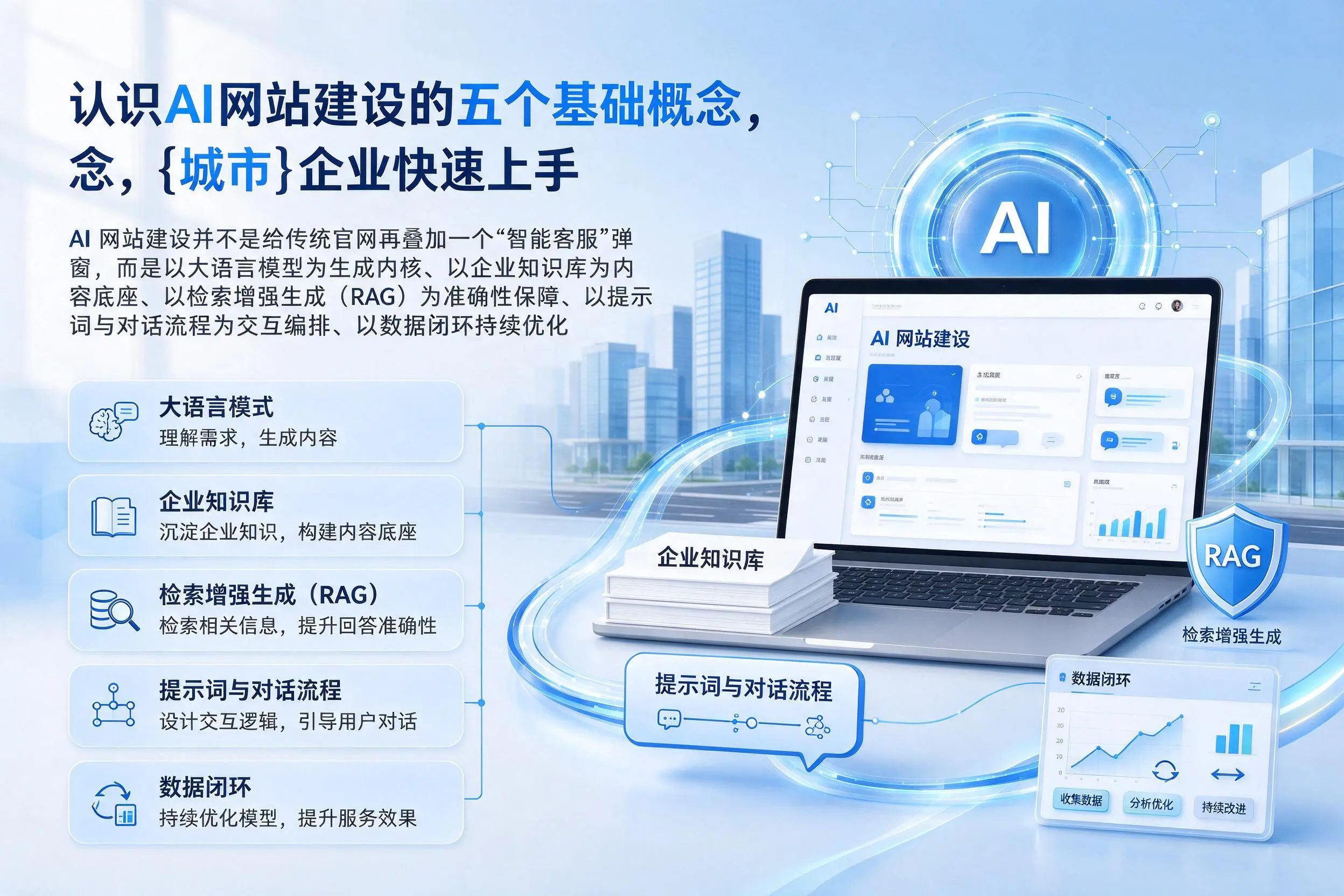 认识AI网站建设的五个基础概念，佳木斯企业快速上手