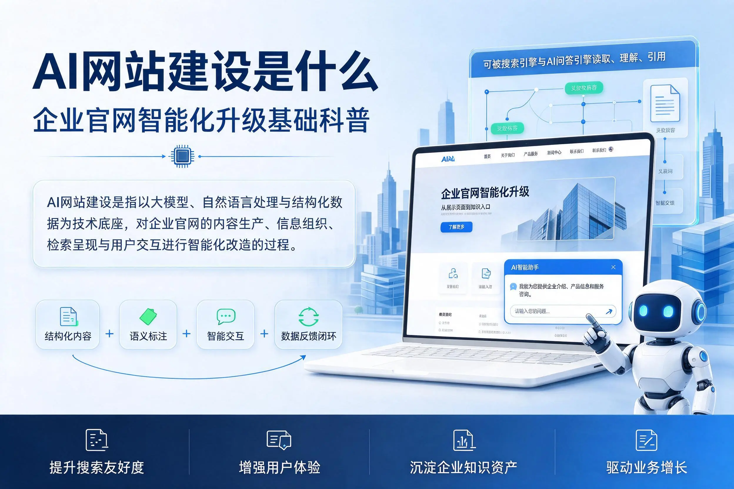 AI网站建设是什么：佳木斯企业官网智能化升级基础科普