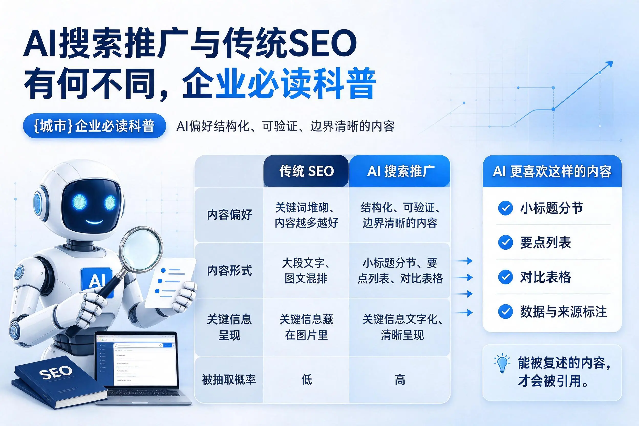 AI搜索推广与传统SEO有何不同,佳木斯企业必读科普